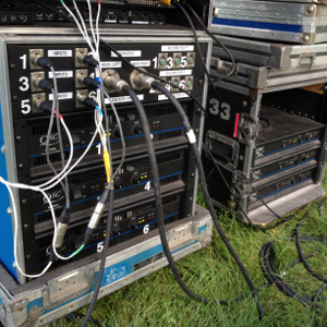 Solar powered amplifiers