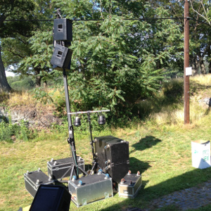 Solar powered speakers